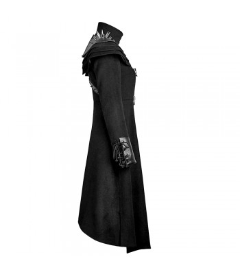 Unisex Gothic Long Coat Military Coat Stand Up Collar Asymmetrical (2025)